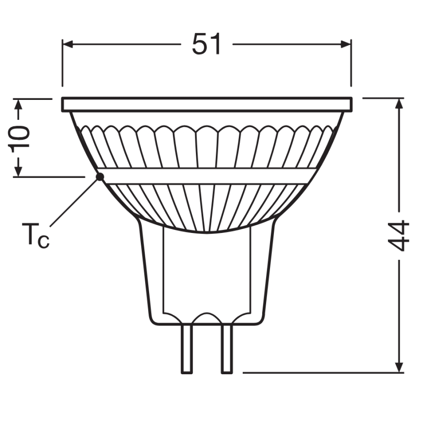 Світлодіодна затемнювана рефлекторна лампа MR16 GU5,3/5,3W/12V 3000K 36° CRI 97 - Ledvance