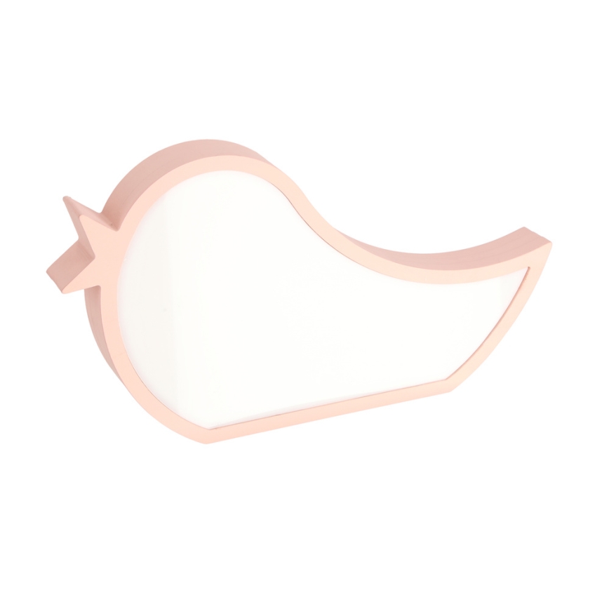 LED Дитяча настільна лампа BIRD LED/12W/230V рожева