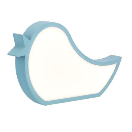 LED Дитяча настільна лампа BIRD LED/12W/230V синя