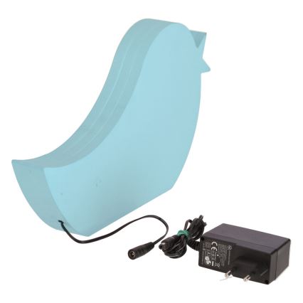 LED Дитяча настільна лампа BIRD LED/12W/230V синя