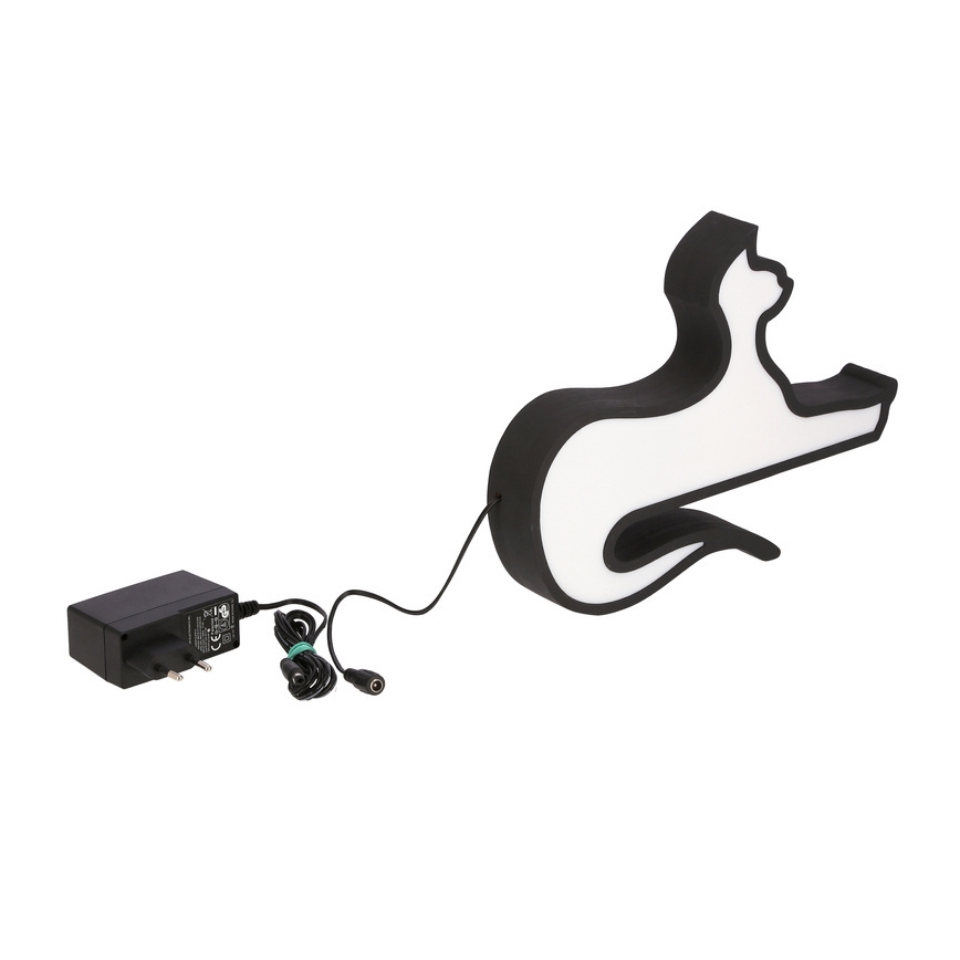 LED Дитяча настільна лампа CAT LED/13W/230V чорна
