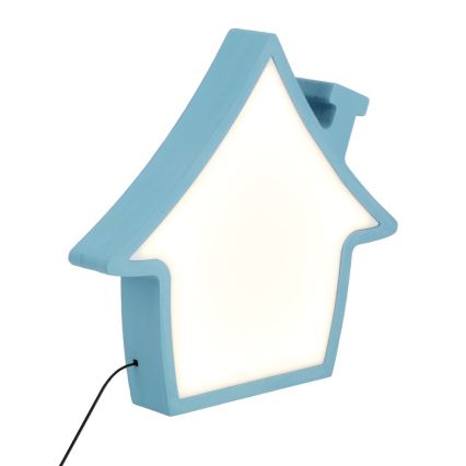 LED Дитяча настільна лампа HOUSE LED/10W/230V блакитний