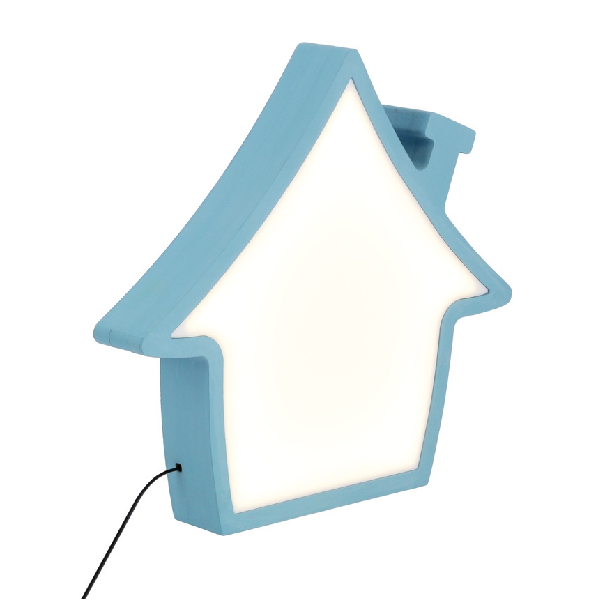 LED Дитяча настільна лампа HOUSE LED/10W/230V блакитний