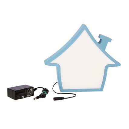LED Дитяча настільна лампа HOUSE LED/10W/230V блакитний