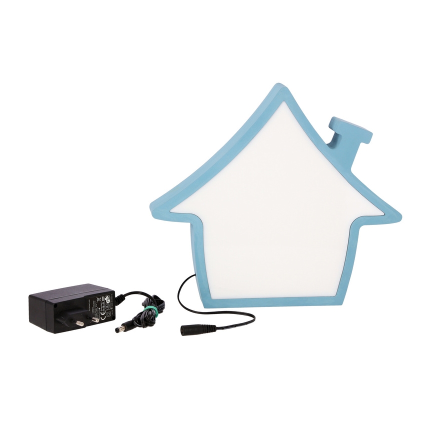 LED Дитяча настільна лампа HOUSE LED/10W/230V блакитний