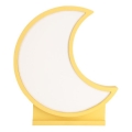 LED Дитяча настільна лампа MOON LED/12W/230V жовта