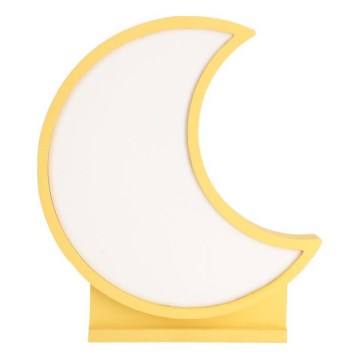 LED Дитяча настільна лампа MOON LED/12W/230V жовта