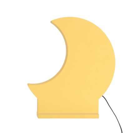 LED Дитяча настільна лампа MOON LED/12W/230V жовта