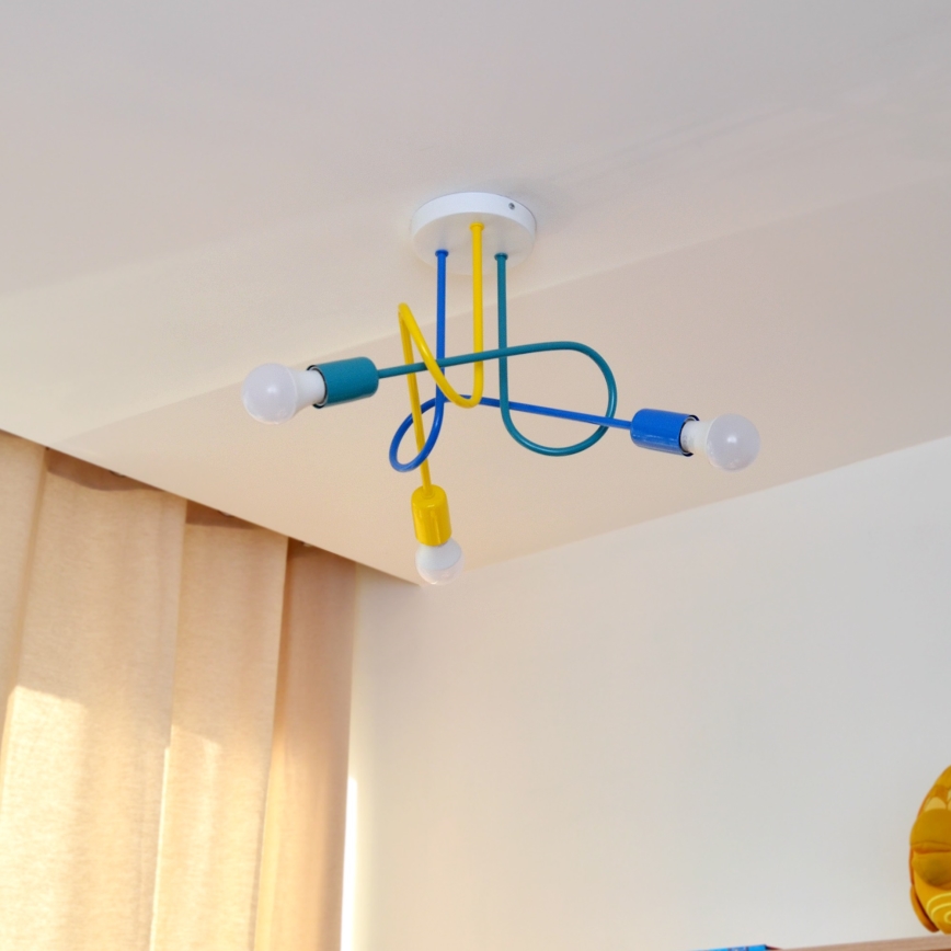 LED Дитяча пристельова люстра OXFORD 3xE27/15W/230V