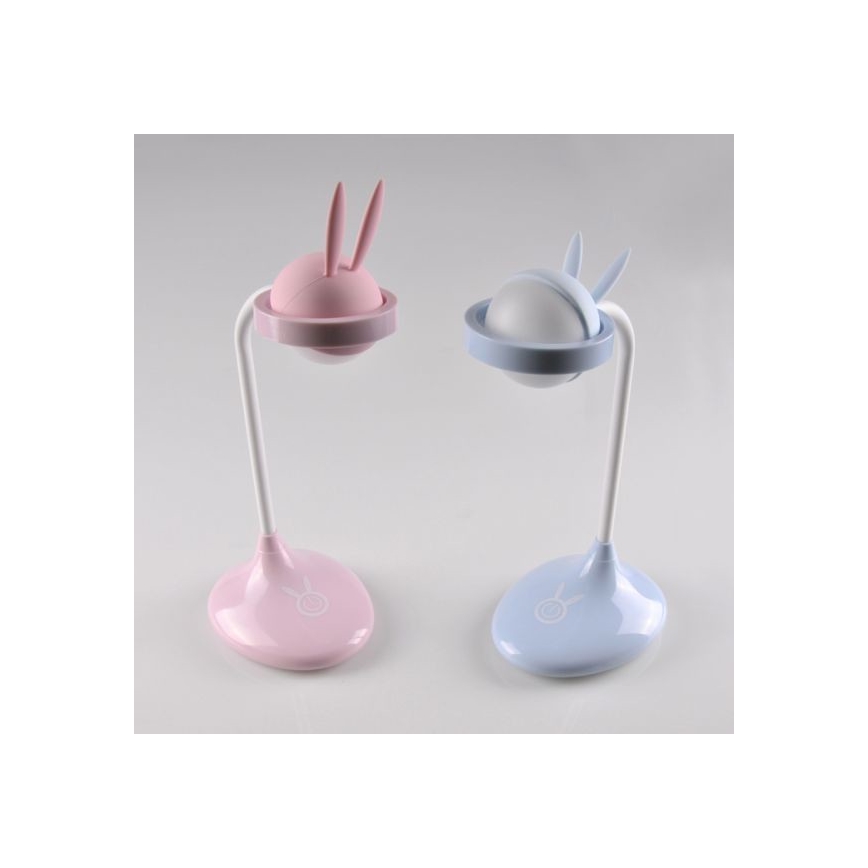LED Дитяча сенсорна лампа RABBIT LED/0,4W/5V 3000/6500K синій + USB