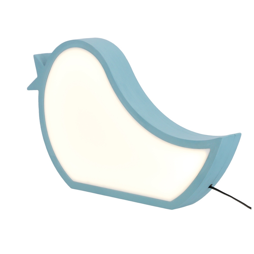 LED дитяча настільна лампа BIRD, 12 Вт/230 В, синя