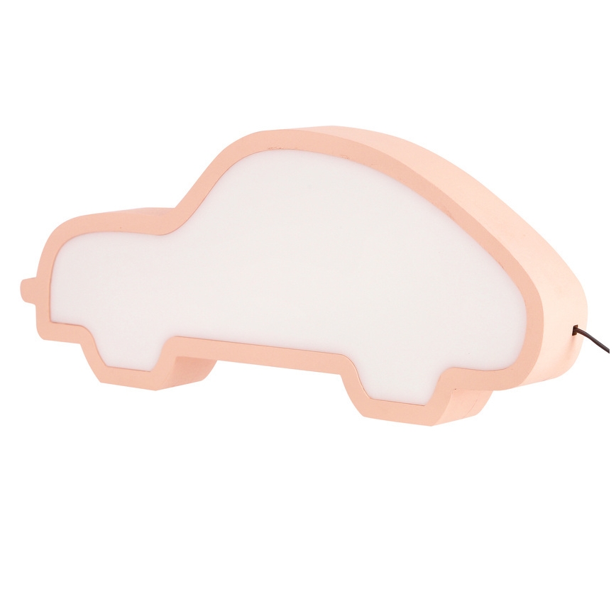 LED дитяча настільна лампа CAR LED/11W/230V рожева