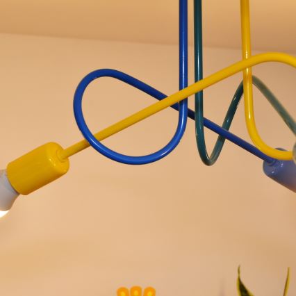 LED Дитяча пристельова люстра OXFORD 3xE27/15W/230V