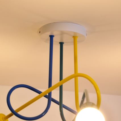 LED Дитяча пристельова люстра OXFORD 3xE27/15W/230V