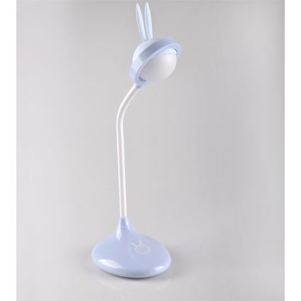 LED Дитяча сенсорна лампа RABBIT LED/0,4W/5V 3000/6500K синій + USB