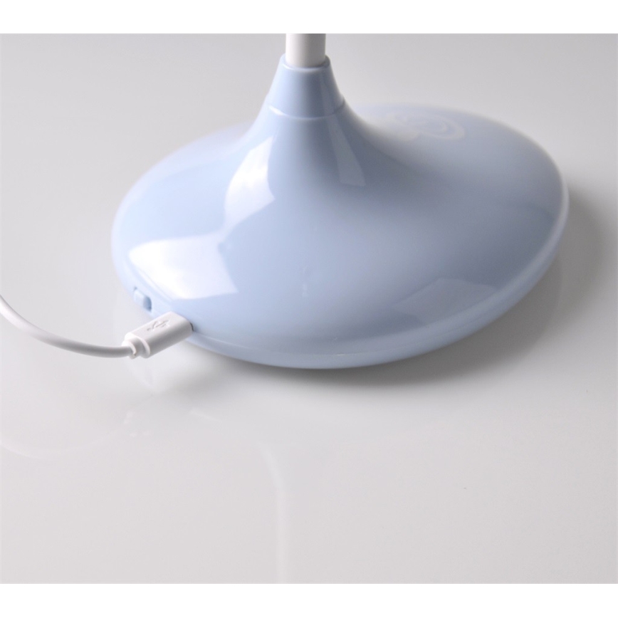 LED Дитяча сенсорна лампа RABBIT LED/0,4W/5V 3000/6500K синій + USB