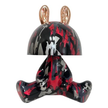 LED Дитяча сенсорна лампа з регулюванням яскравості FANCY LED/2,5W/3,7V 1200 mAh чорний/червоний