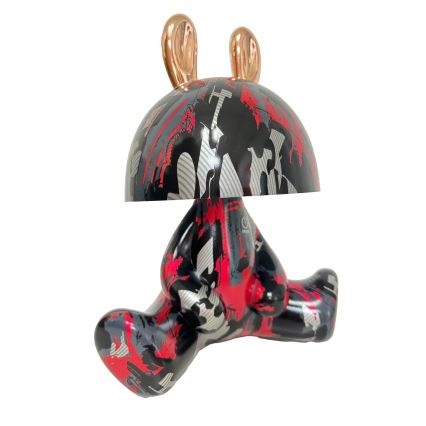 LED Дитяча сенсорна лампа з регулюванням яскравості FANCY LED/2,5W/3,7V 1200 mAh чорний/червоний