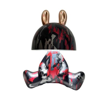 LED Дитяча сенсорна лампа з регулюванням яскравості FANCY LED/2,5W/3,7V 1200 mAh чорний/червоний