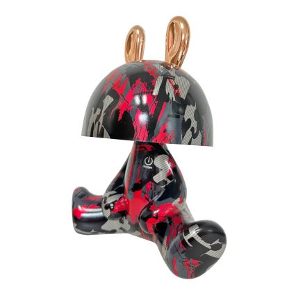 LED Дитяча сенсорна лампа з регулюванням яскравості FANCY LED/2,5W/3,7V 1200 mAh чорний/червоний