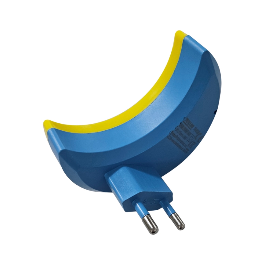 LED Дитячий нічник із сенсором сутінків LED/0,5W/230V місяць