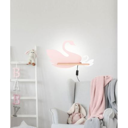 Світильник настінний дитячий з полицею SWAN LED/5W/230V,