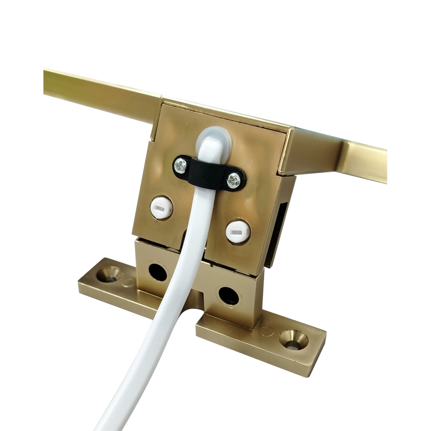 Світлодіодне дзеркальне освітлення для ванної LED/8W/230V 4000K 50 см IP44 матове золото