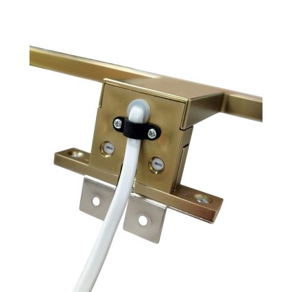 Світлодіодне дзеркальне освітлення для ванної LED/8W/230V 4000K 50 см IP44 матове золото