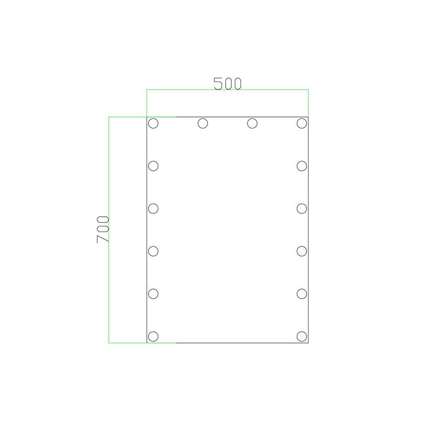 LED Дзеркало з підсвіткою 14xLED/1W/230V 3000/4000/6000K 70x50 см IP44