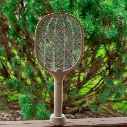 Светодиодный электрический ловушка для насекомых 2 в 1 500 мАч/5В бежевый