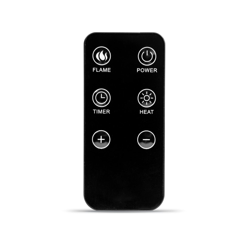 LED электрический камин с обогревом, 2000 Вт, 230 В, с пультом дистанционного управления