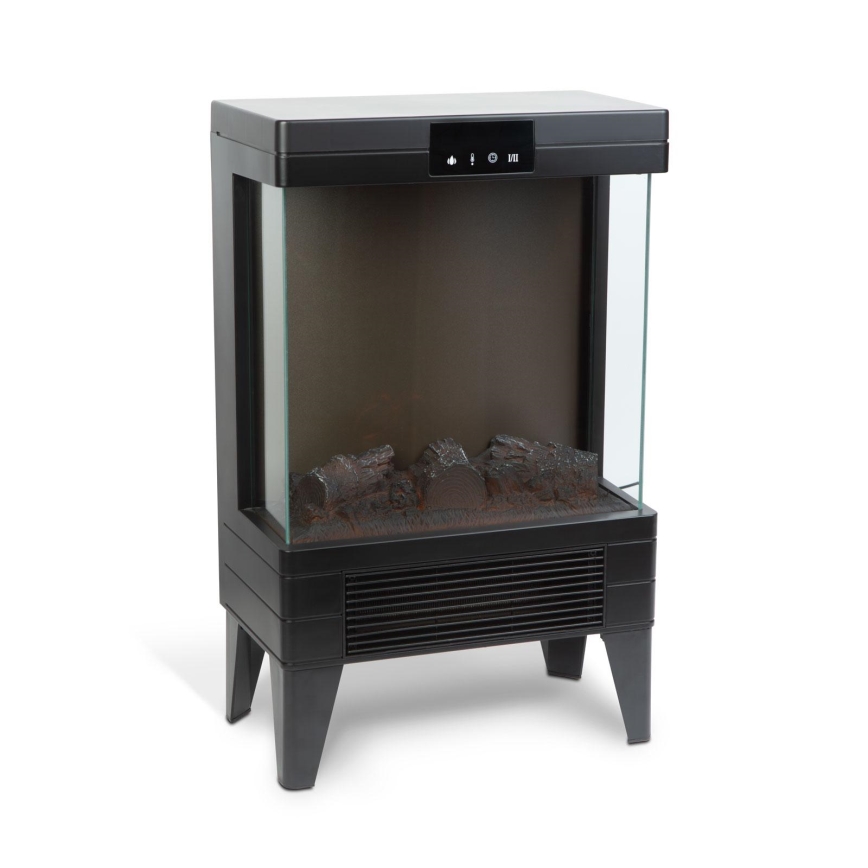 LED електричний камін з обігрівом LED/2000W/230V + пульт дистанційного керування