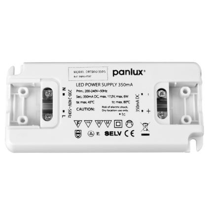 LED Електронний трансформатор DRIVER 6W/350mA/230V