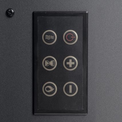 LED-электрокамин с обогревом LED/2000 Вт/230 В + пульт дистанционного управления