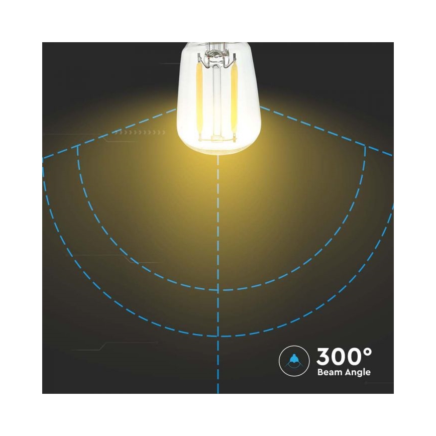 LED філаментна лампа ST26 E14/2W/230V 6500K