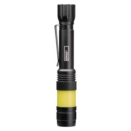 LED-фонарь с COB-светодиодом, питание 2×AA