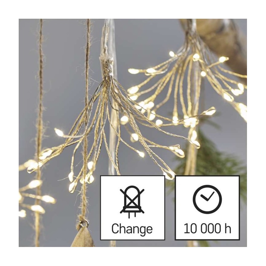 LED-гирлянда 150 светодиодов/5,35 м тёплый белый
