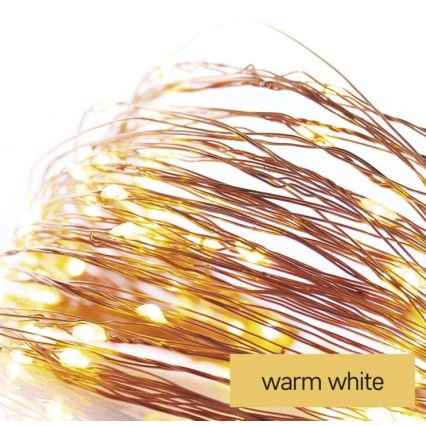 LED гірлянда 20xLED/2,4m тепле біле світло