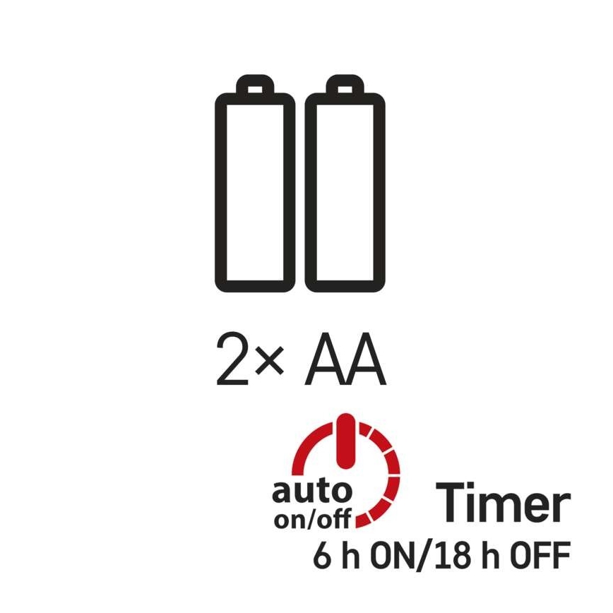 LED гірлянда 20xLED/2,4m тепле біле світло