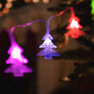 LED  гирлянда 20xLED/3xAA 2,3m многоцветная
