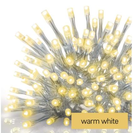 LED-гирлянда для улицы, 300 светодиодов, 8 режимов, 10 м, IP44, тёплый белый, с пультом дистанционного управления
