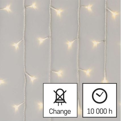 LED-гирлянда для улицы, 300 светодиодов, 8 режимов, 10 м, IP44, тёплый белый, с пультом дистанционного управления