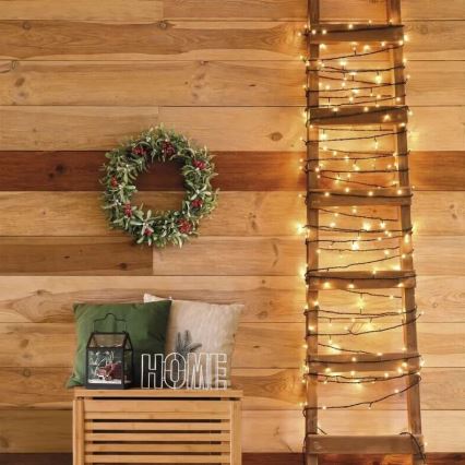 LED-гирлянда для улицы, 50 светодиодов/5 м, IP44, тёплый белый