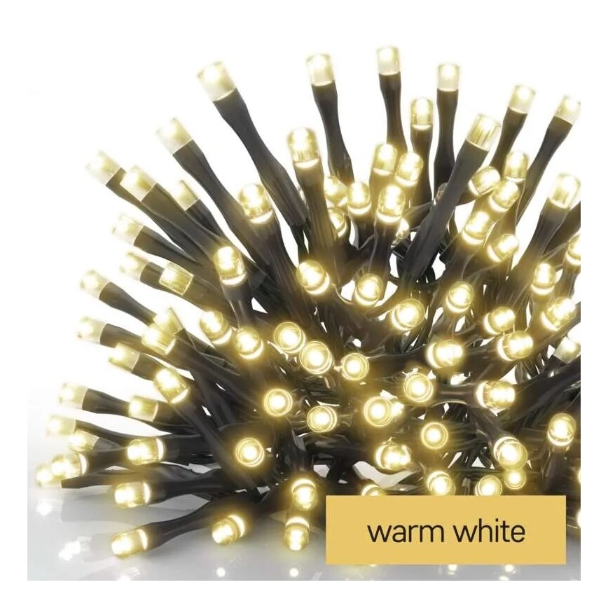 LED-гирлянда для улицы, 50 светодиодов/5 м, IP44, тёплый белый