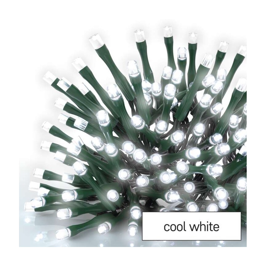 LED-гирлянда для улицы — 180 светодиодов, 8 режимов, 23 м, IP44, холодный белый