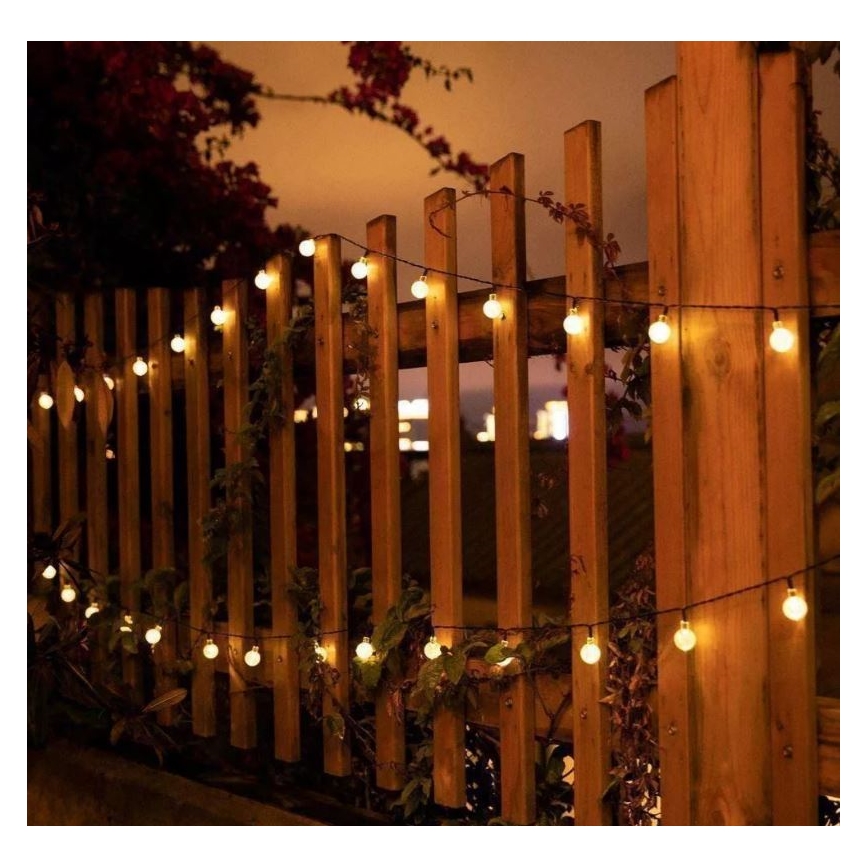 LED гірлянда на сонячній батареї 6,9м 50xLED/1,2V