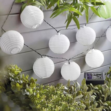 LED Гірлянда на сонячній батареї 10xLED/1,2V 3,7м IP44 холодний білий