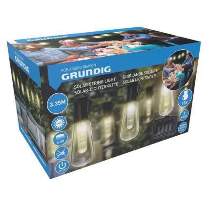 LED гірлянда на сонячній батареї 3,35м 10xLED/1,2V