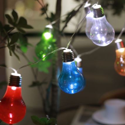 LED гірлянда на сонячній батареї PARTY 10xLED/1,2V 400 mAh IP44