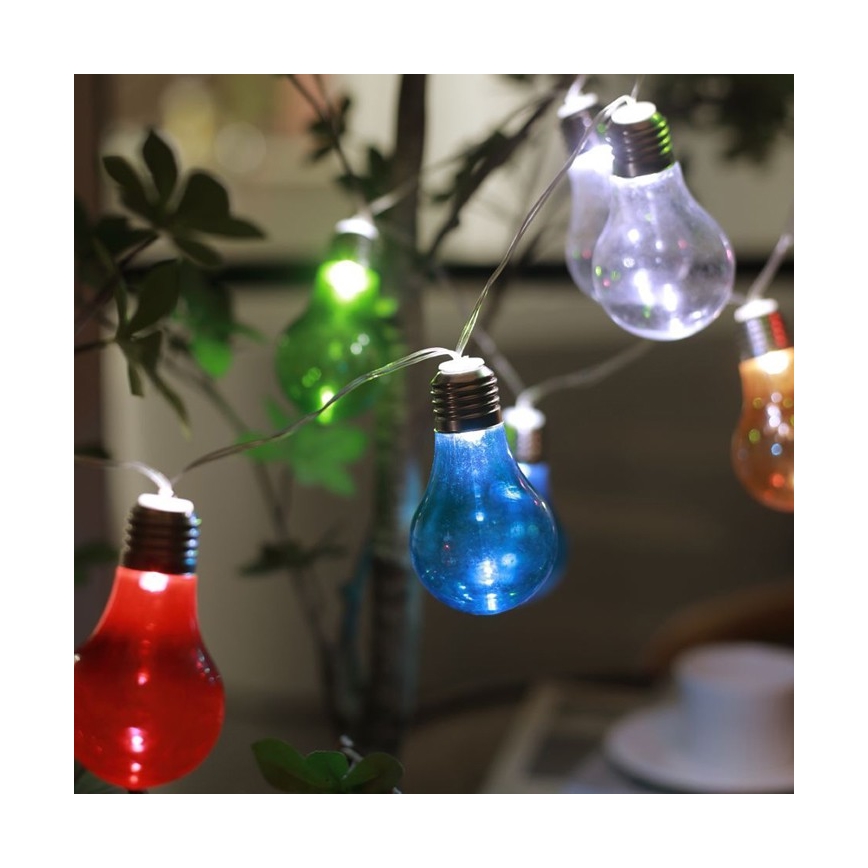 LED гірлянда на сонячній батареї PARTY 10xLED/1,2V 400 mAh IP44